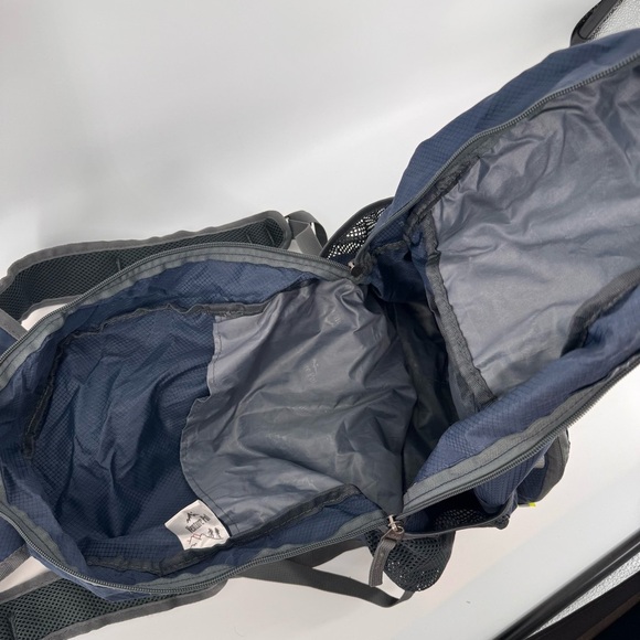 Blue and Gray Hiking Backpack with Padded Straps - Picture 5 of 6